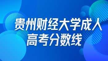 贵州财经大学成人高考录取分数线