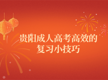 贵阳成考 贵阳成考复习
