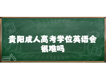 贵阳成人高考学位英语