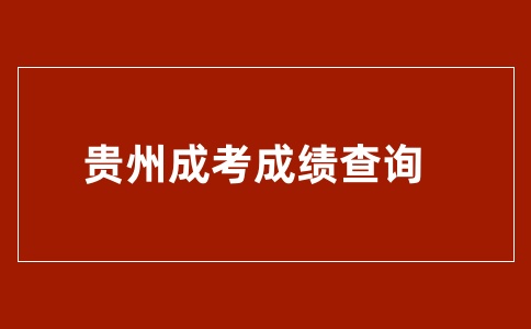 2024年贵州成人高考成绩查询什么时候？